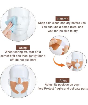 24 Pcs Golf Sunscreen UV Patches for Sun Protection - Women Men Golf Face & Eye Stickers - Light Beige - Buy Online on GoSupps.com