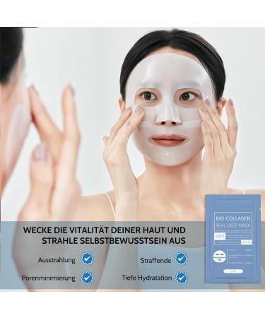 Korean Organic Collagen Real Deep Mask | Anti-Wrinkle Lifting Overnight Sheet Mask with Hydrolyzed Collagen - Shop Internationally! - Buy Online on GoSupps.com