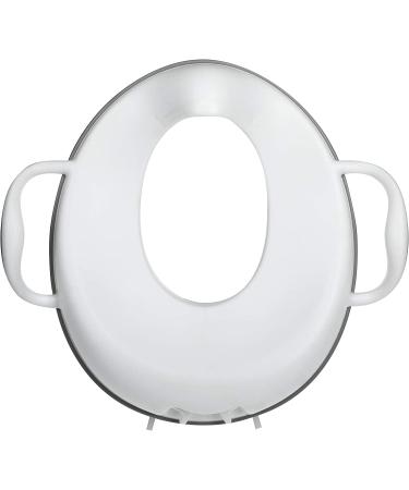Nuby Easy Grip Safety Toilet Seat Trainer for Toddlers & Kids - White | Integrated Splash Guard | 2nd Stage - Buy Online on GoSupps.com