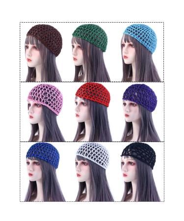 Women's Pink Mesh Hair Net Crochet Cap - Snood for Long, Short, Thick Hair - Sleep Cap for Sleeping - Buy Online on GoSupps.com