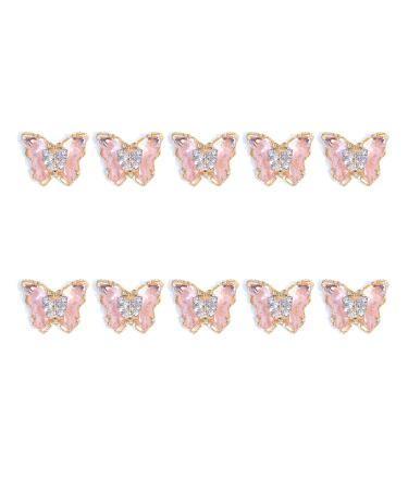 FEIlei 10Pcs Nail Jewelry Zircon Nail Art Rhinestones Nail Decors Crystals Diamond Gems