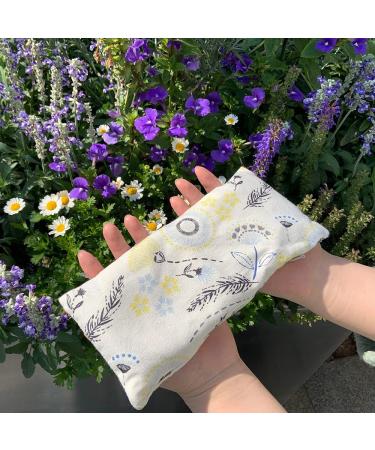 Lavender Aromatherapy Eye Pillow with Extra Cover - Weighted Mask for Relaxation, Yoga, Meditation - Unique Gift for Men, Women, Mom - Spring Dandelion - Buy Online on GoSupps.com