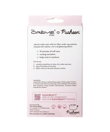 Buy PUSHEEN KLEAN BEAUTY Under Eye Patches Vegan & Cruelty-Free Vitamin C Infused Cooling & Moisturizing Set of 3 Pairs | International Shipping Available - Buy Online on GoSupps.com