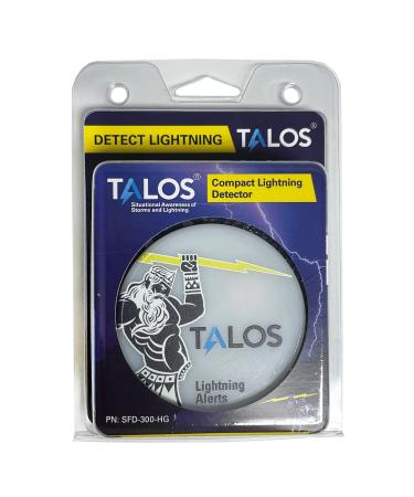 Talos Personal Lightning Strike Detector - Outdoor Lightning Storm Sensor - Compact Wearable Design with Lanyard - Personal Handheld Portable IP40 Thunderstorm Safety Alerts Lightning Detector