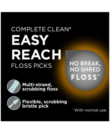DenTek Complete Clean Floss Picks - 225 Count - Pack of 3 | Dental Floss for Effective Plaque Removal - Buy Online on GoSupps.com