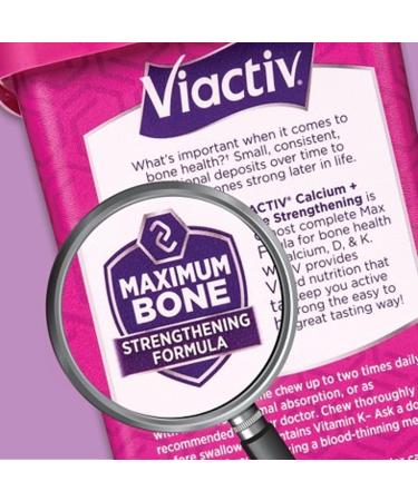 Viactiv Calcium + D Chews - Milk Chocolate Flavor - 100 Count | Dietary Supplement - Buy Online on GoSupps.com