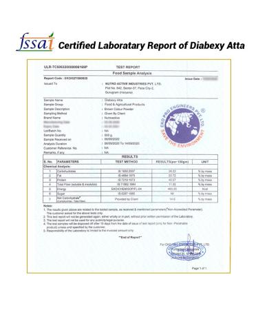 Diabexy Atta Sugar Control for Diabetes - 5kg | Low GI Whole Wheat Flour - Buy Online on GoSupps.com