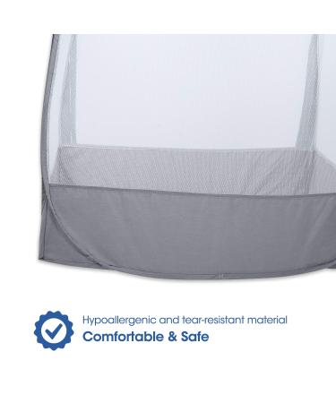 Minnebaby Pack N Play Tent - Safety Mesh Canopy for Mini Crib - Keep Baby Secure, Breathable Cover Against Climbing Out, Cats, and Mosquitoes - Buy Online on GoSupps.com