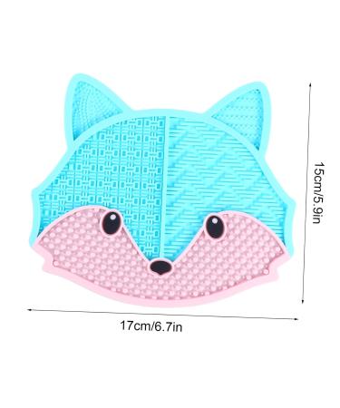 Buy Silicone Makeup Brush Cleaning Pad - 17x15cm Blue | Best Brush Scrubber Mat for Flawless Makeup Application - Buy Online on GoSupps.com