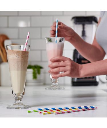 Paper Straws 100% Biodegradable Assorted Colors (Assorted Drinking Straws) - Buy Online on GoSupps.com