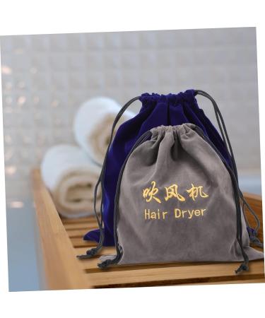 Healeved 6 Pcs Storage Bag Celofane Bags Makeup Travel Bag Hairdryer Bag Drawstring Bag Hair Dryer Velvet - Buy Online on GoSupps.com