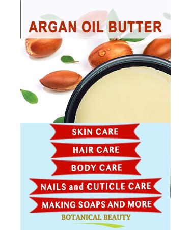 Buy 100% Pure Argan Oil Butter - Raw Natural & Unrefined | Botanical Beauty | 16 Fl Oz for Face Skin Body Hair & Nails - Buy Online on GoSupps.com