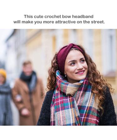 Winter Knitted Headband - Beige Fleece Lined Ear Warmer for Women | Chunky Crochet Braided Hair Band Wraps | Turban Sports Yoga Hairband | Elastic Wide Headbands for Women UK - Buy Online on GoSupps.com