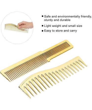 Hair Cutting Comb Wide Tooth Haircut Comb for Salon Hair Styling Heavy Design for All Hair Types (Gold) - Buy Online on GoSupps.com