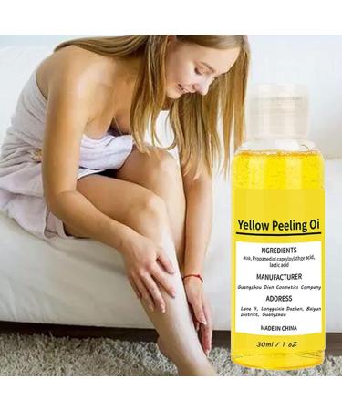 30mL Body Scrub Oil - Yellow Peeling Oil Extra Strong | Super Powerful Dark Skin Brightening Yellow Oil Strong Yellow Coat Suitable For All Skin Types - Buy Online on GoSupps.com