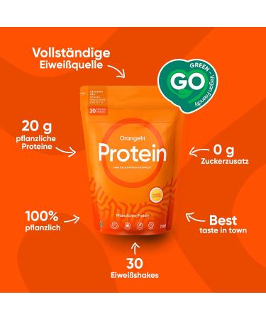 Orangefit Vegan Protein Banana - 750g - High Quality Protein Powder with Pea Protein - Gluten Free Natural and High in Protein - Sports Food - Buy Online on GoSupps.com