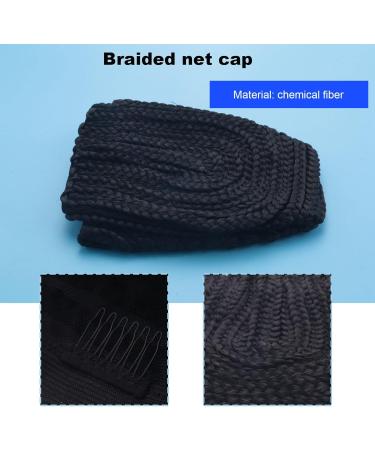 ADRIUO Super Elastic Cornrow Cap for Weave Crochet Braid Wig Caps for Making Wigs Weaving Braid Cap Wig Net Black Color 1Pc - Buy Online on GoSupps.com