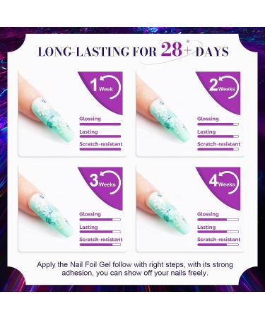 ROSALIND 15ML Nail Foil Glue 2PCS - Adhesive Gel for Nail Foil Stickers & Transfer, UV Gel for Nail Art Manicure - Buy Online on GoSupps.com