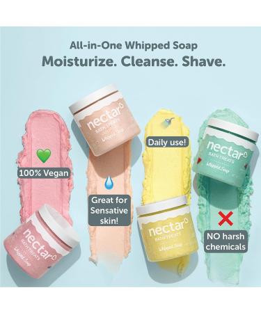 Nourishing Vegan Whipped Soap Cream - Fruit Smoothie Scent - 5 oz | Moisturizing Body Wash, Shave Butter for Women & Teens | Natural Ingredients, No Harsh Chemicals - Spa Gift - Buy Online on GoSupps.com