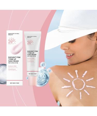  Generisch Pink Tone Up Sunscreen 50g SPF/SPF 50+PA++++ pink tone-up sun protection luminous and brightening sun protection - Buy Online on GoSupps.com