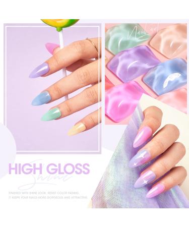 Gellen Gel Nail Polish Kit - 6 Colors Macaron Jelly Set with UV Nail Light | 36W Lamp, Starter Kit for Manicure - Soak Off Gel Polish Set - Buy Online on GoSupps.com