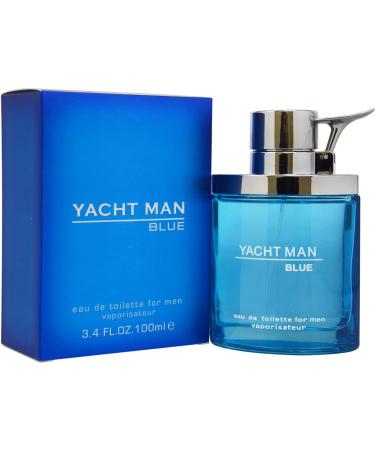Myrurgia Yacht Man Blue Eau-de-toilette Spray 3.4 Ounce Fresh 3.4 Fl Oz (Pack of 1)
