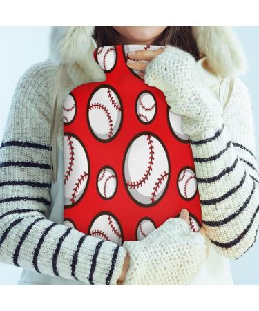 Sports Ball Heat Bottle with Fluffy Cover - 2L Cozy Baseball Pain Relief for Back Neck & Shoulders - Buy Online on GoSupps.com