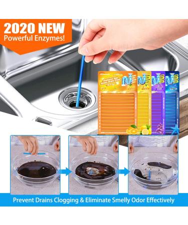 Drain Sticks - Cleaner and Deodorizer for Sink, Disposal, Septic - Enzyme Odor and Clog Remover - As Seen On TV - Buy Online on GoSupps.com