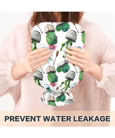 Buy Cactus Succulent Hot Water Bottle | 2L Heating Bottle for Pain Relief & Therapy | Ideal Hand & Feet Warmer - Buy Online on GoSupps.com
