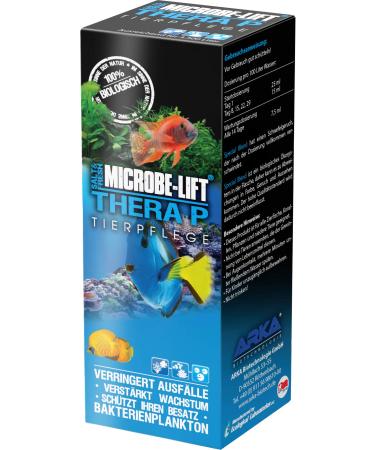 Microbe lift therapy - 251 ml - 100% biological animal care bacteria promotes growth & vitality of fish in sea and freshwater aquariums reduces disease cases 251ml (8Oz) single