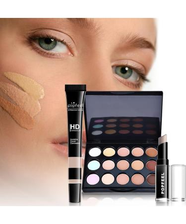 RoseFlower 12 Pcs Professional Makeup Set with Gift Bag - Full Cosmetics Starter Kit for Women | Concealer, Eyeshadow, Lipstick, Blush Palette - Ideal Birthday & Xmas Gift - Buy Online on GoSupps.com