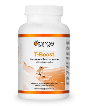 Orange Naturals - T-Boost - 90 v-cap - Increases Testosterone with Ashwagandha
