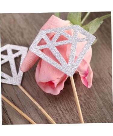 Vaguelly 150 Pcs Gold Diamond Topper Fruitcakes Wedding D cor Cake Diamonds Wedding Diamond Glitter Diamond Home Ornament Fruit Cake Glitter Wedding Cupcake Picks Commemorate Toothpick - Buy Online on GoSupps.com