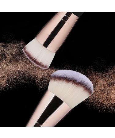 Premium Double Ended 2-in-1 Makeup Brushes - Foundation Contour & Highlighter Kabuki Brush for Liquid & Cream Blending - International Shipping - Buy Online on GoSupps.com