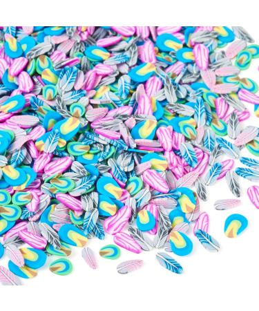 60G Feather Polymer Clay Slices - Nail Art & Resin Jewelry Decoration | DIY Craft Supplies - Buy Online on GoSupps.com