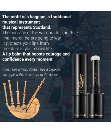 Courage Lip Balm for Men | Hydrating Shea Butter & Cica Formula | Anti-Aging Moisturizer for Dry Chapped Lips | 0.12oz - Buy Online on GoSupps.com