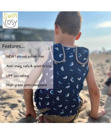 Swim Cosy Baby/Toddler Wetsuit Vest UPF50 - Neoprene Wrap Design Boys/Girls 0-3 years - Fun Prints SMALL 0-6 Months - Buy Online on GoSupps.com