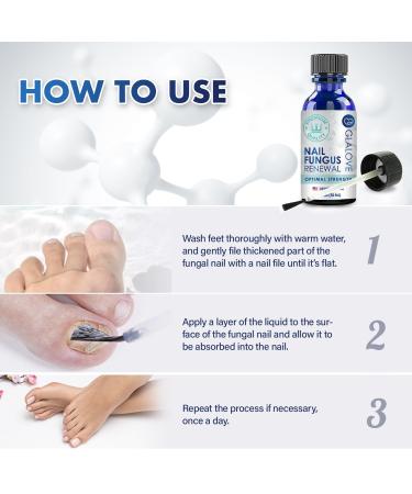 Extra Strength Toenail Fungus Treatment - Fast Acting Home Solution for Healthy Nails | Repair & Renew Damaged Toenails in One Week - Buy Online on GoSupps.com