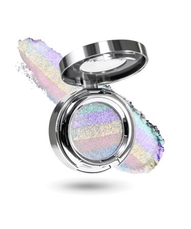CHARMACY Multichrome Glitter Highlighter Makeup Palette Shimmer Cream Contour Face Brightening Illuminator Hybrid Chameleon Highlighter Long Lasting Cruetly-Free (#01) #01 4.20 g (Pack of 1)