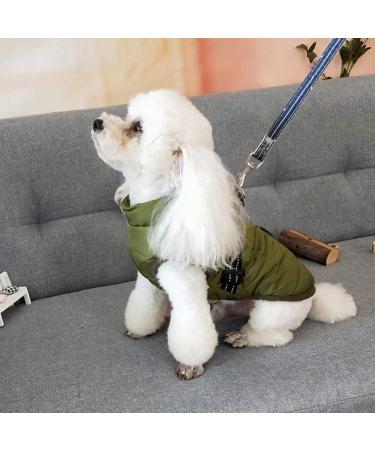 Oncpcare Dog Coat with Bowls - Warm Winter Jacket for Small Dogs Cats & Puppies - XXL Green - Buy Online on GoSupps.com