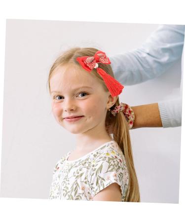 Beaupretty bow hairpin bows alligator clips spring festival hair clips spring festival headpiece chinese hair bow kids hair accessories red bow clip bows festive baby girl headgear Baby - Buy Online on GoSupps.com