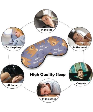 Chow Chow Sleep Mask - Adjustable Eye Cover for Sleeping and Travel - Light Blocking Blindfold for Men and Women - Buy Online on GoSupps.com