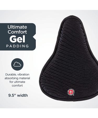 Schwinn Sport or Cruiser Comfort Bike Seat Cover - Gel or Memory Foam Cushion_PADDED Saddle - Fits Most Cruiser Seats - Buy Online on GoSupps.com
