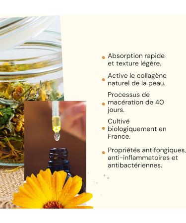  O l na Organic Calendula Maceration Oil Oil for Skin Care (Body & Face) & Hair Moisturizing Natural Oil Massage Oil for Skin Care 100% Natural 50 ml - Buy Online on GoSupps.com