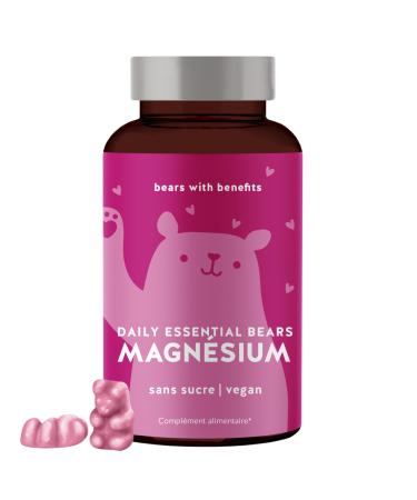 Magnesium Gum Bears - Strength for Muscles and Nerves - Energy and Relaxation with 250mg of Magnesium Citrate per Dose - 45 Pieces - Vegan-free Vitamin Gums - Bears with Benefits
