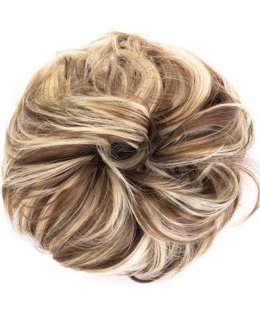 Updo Hairpiece Messy Bun Extensions - 2 Pack 50g - Brown Mix & Bleach Blonde - Buy Online on GoSupps.com