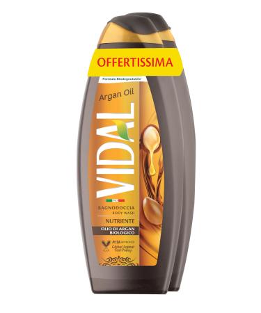 Vidal Vidal - Argan Oil Foaming Bath Nourishing formula with argan oil dermatologically tested 2 x 600ml bottles