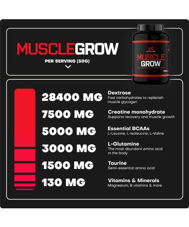  XXL Nutrition XXL Nutrition - Muscle Grow - Cerise - 2000 Grammes - Buy Online on GoSupps.com