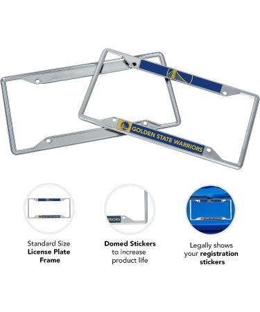 Golden State Warriors Team NBA Metal License Plate Frame for Front
