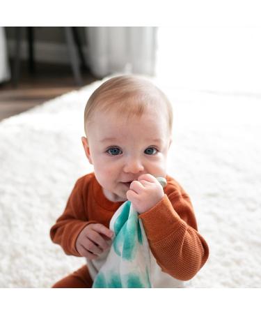 Dr. Brown's Lovey Blanket with Beaded Ring Teether and HappyPaci Silicone Pacifier in Green - Shop Now - Buy Online on GoSupps.com
